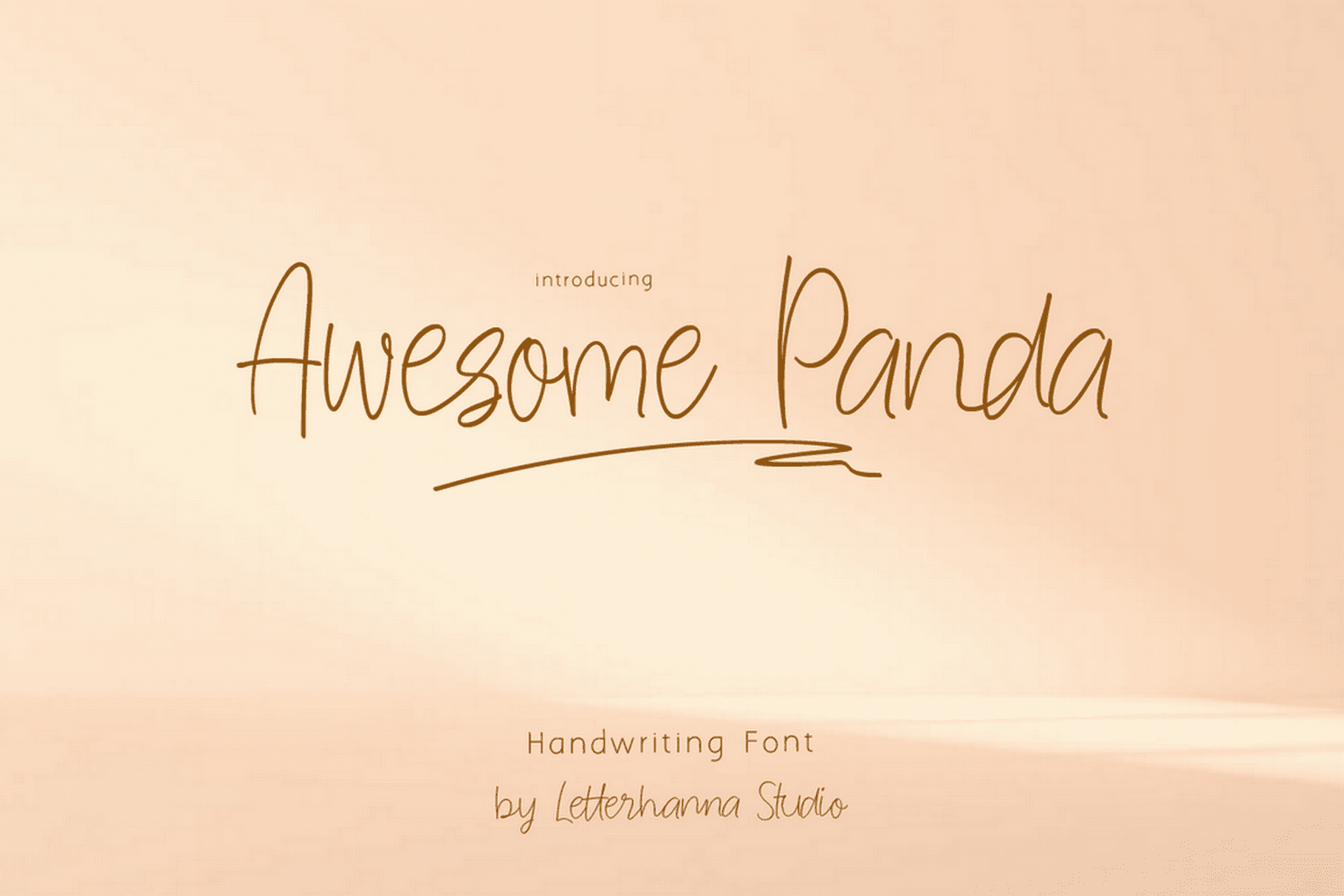 Awesome Panda Font - Letterhanna Studio